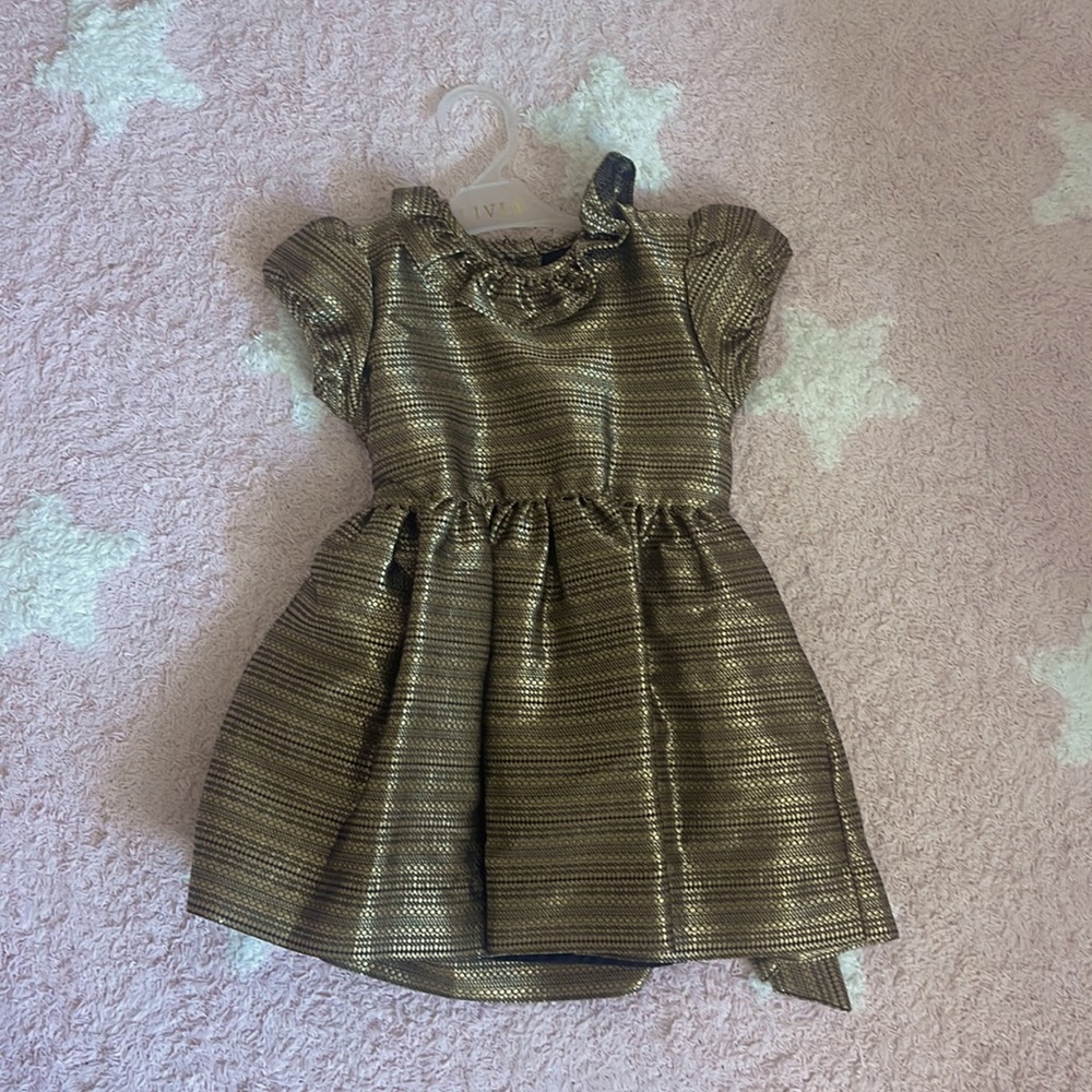 Livly gold and black Rosie dress size 3 year old new with tags